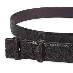 ELLIOT RHODES Men Textured Leather Stretchable Belt image 4