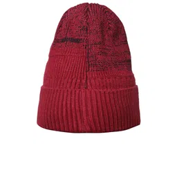 LOOM LEGACY Men Self Design Acrylic Wool Beanie image 4