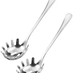 haniza 2 Pieces Stainless Steel Pasta Server Spoon Set Stainless Steel Serving Spoon-picture-10