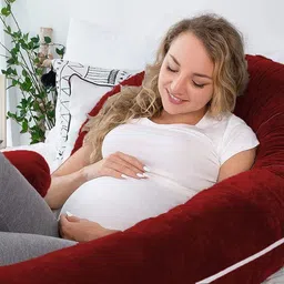 vijay Microfibre Solid Pregnancy Pillow Pack of 1-picture-10