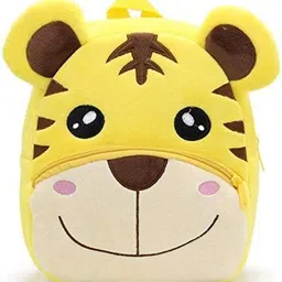 Toddler Smile Tiger Plush Animal Cartoon Travel Bag for Baby Girl & Boy 2-6 Year School Bag-image-13
