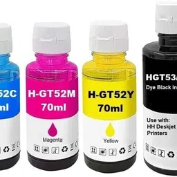 tequo GT53XL & GT52 Combo Ink Bottle for DeskJet 5810,5811,5820,5821,310 Printer Black + Tri Color Combo Pack Ink Toner-picture-40