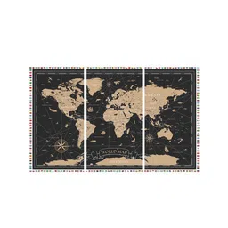 random Multicolour MDF (Set of 3) Art Panel image 2