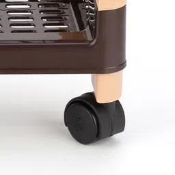 omzenimpex Multipurpose 3-Tier Plastic Storage Trolley with Wheels – Home Organizer Plastic Kitchen Trolley image 5