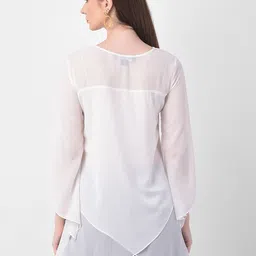 250 DESIGNS Bell Sleeve Sheer Georgette Top image 3
