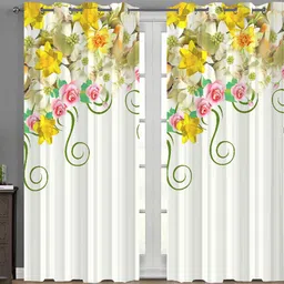 vmd 154 cm (5 ft) Window Polyester Room Darkening Curtain Single Curtain image 2