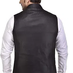 seetoo Self Design Men Waistcoat image 2