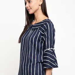 Mayra Bell Sleeves Striped Top image 4