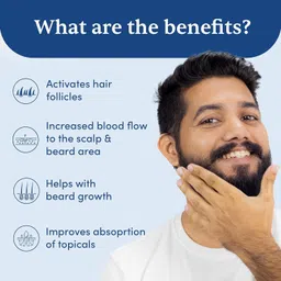 SANGAM Reduces Hair Fall Derma Roller 540 Titanium Micro Needles 0.5 mm Personal Care Appliance Combo image 3