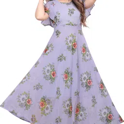 Women Maxi Purple Knee Length Dress-image-61