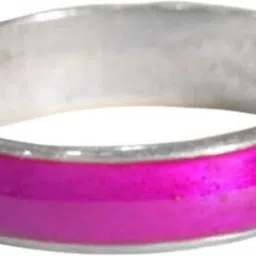 zoyyari 925 Sterling Silver Enamel Ring for Women & Girls | Glossy GREEN Color Band Silver Ring-picture-16