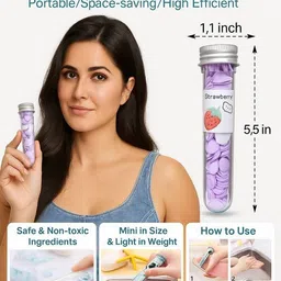 fozzby Travel Soft Paper Soap Flower Design Tube Shape Bottle image 4