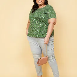 max Plus Size Print Cotton Top image 3