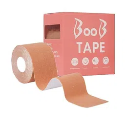 rozadio Boob Tape Bra Alternative of Breasts | Body Tape for Lift & Push Up in All Clothing Fabric Dress Types | Waterproof Sweatproof Invisible - Beige image 1