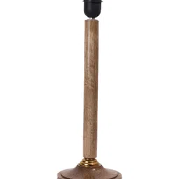 Aura Blue Wood Traditional Abstract Shaped Table Lamp image 3