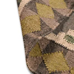 baithak krafts Multicolor Wool & Jute Traditional 96 x 60 Inches Hand Woven Dhurries image 5