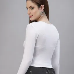 friskers FriskersPack Of 2 White Solid Fitted Tops image 5