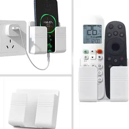 M/S DSNS Mobile Charging Wall Holder And Remote Stand for All Smartphones White 3 Pices Mobile Holder-image-93