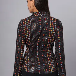 BRINNS Geometric Printed Cinched Waist Top image 5