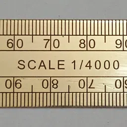 uei BRASS LAND MEASUREMENT SCALE SET OF 4 Ruler image 2
