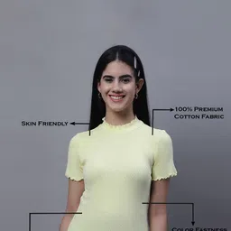 FBAR Pack Of 2 Rib High Neck Cotton Regular Tops image 4