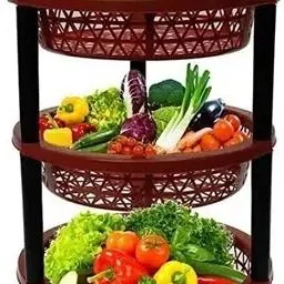 wallop Vegetable fruit Round Plastic Kitchen Trolley-picture-15