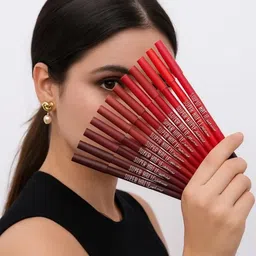 crazzyshopperz 12-Color Lip Liner Pencil Set for Women & Girls Waterproof Long Lasting Matte-picture-28