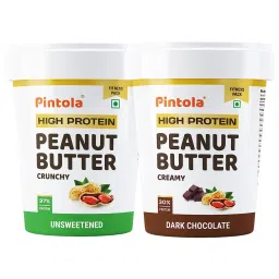 High Protein All Natural Peanut Butter (Crunchy, 510g) & Pintola HIGH Protein Peanut Butter (Dark Chocolate) (Creamy, 510g)-picture-22