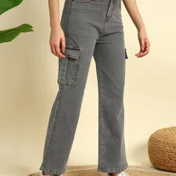 denim look Women Cargos image 3