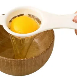knowdad Strainer Filter Divider Egg Separator Tool Kitchen Baking Gadget Size 12 cm Plastic Egg Separator-picture-34