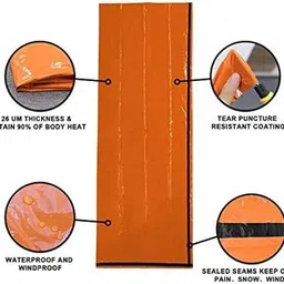 campsor Mylar Outdoor Emergency Shelter TK-4896 Tent - For Outdoor Activities image 3