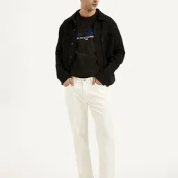 levi's Men Slim Mid Rise White Jeans-picture-15