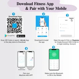 Healthgenie Smart Bluetooth Weight Machine 18 Body Composition Sync with Fitness Mobile App Weighing Scale image 4