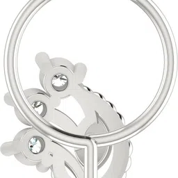 avsar Avira 14kt Cubic Zirconia White Gold Nose Wire image 5