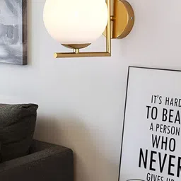 Areezo Gold-Toned 2 Pcs Metal Wall Lamp Without Bulbs image 4