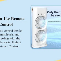 voltegic Double Ended Spray Fan, Cold Air Fan 6 Blade Table Fan image 2