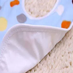 hardan Baby Soft Feeding Bibs/Apron Cute Multi Print|with Tich Button image 3