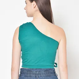 BAESD One Shoulder Cotton Crop Top image 2