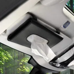vocado ALT78544_Car Tissue Box Holder Black Vehicle Tissue Dispenser image 2
