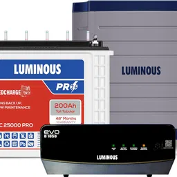 luminous EVO D 1050 Inverter with RC25000 PRO & Trolley Tubular Inverter Battery-picture-22