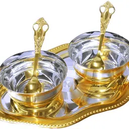 ojas TRAY 2 BOWL 2 SPOON SET Tray, Bowl, Spoon Serving Set-picture-25
