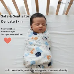 timmy & tammy Printed Crib Dohar for Mild Winter image 2