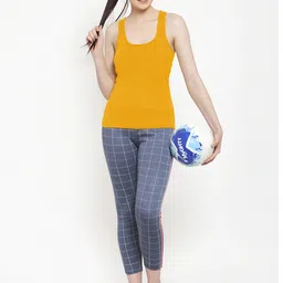 Friskers Pack Of 3 Orange & Cream-Coloured Tank Tops image 5