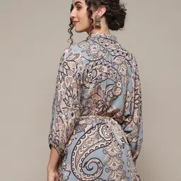 Biba Printed Shirt Style Kaftan Top image 5