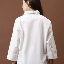 Athena Immutable Applique Cotton Shirt Style Top image 5