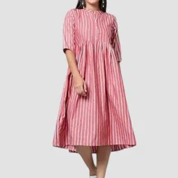 houseofcommona Women Maxi Multicolor Midi/Calf Length Dress image 1