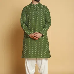 vishesta Men Printed Cotton Blend Straight Kurta-picture-25