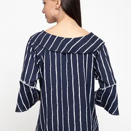 Mayra Bell Sleeves Striped Top image 5