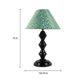 Green Shade Table Lamp With Black Base by Foziq image 4