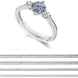 lakshminarayan sales Silver Ring Resizer Ring Sizers Ring Spacers or Tightener Best Gift For love Silicone Ring-picture-12